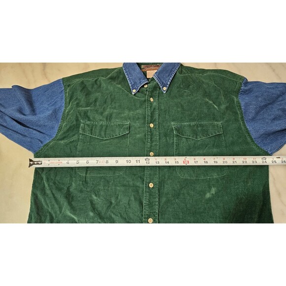 Authentic Mountain Outfittens Green Button Down Long Sleeves Men's Shirt Size M - Picture 6 of 8